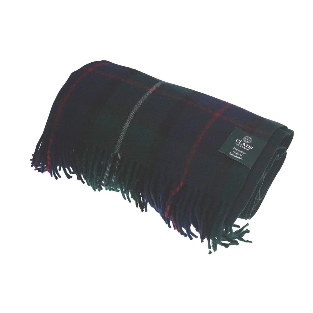 MacKenzie Highland Wool Blend Tartan Blanket