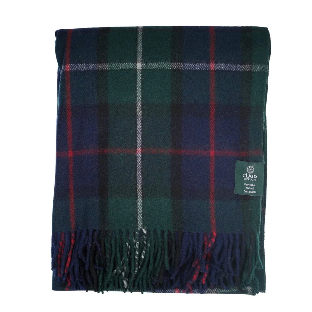 MacKenzie Highland Wool Blend Tartan Blanket