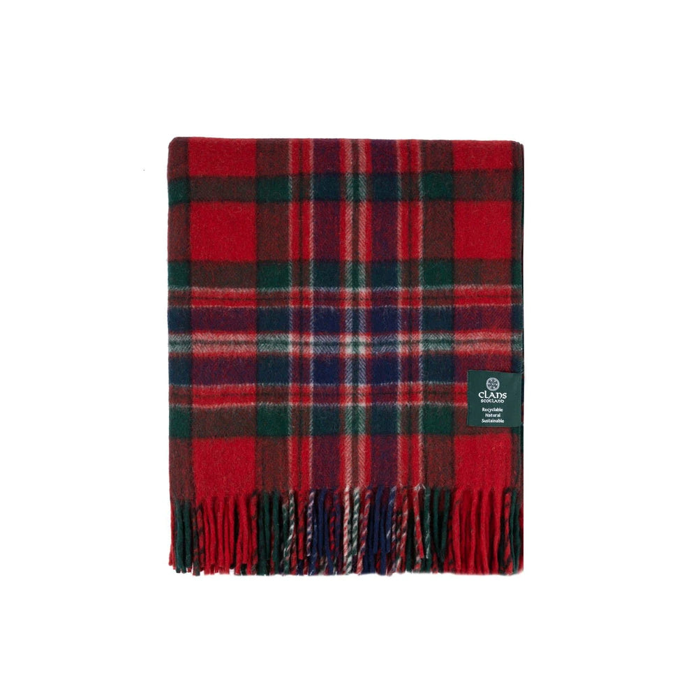 MacFarlane Highland Wool Blend Tartan Blanket