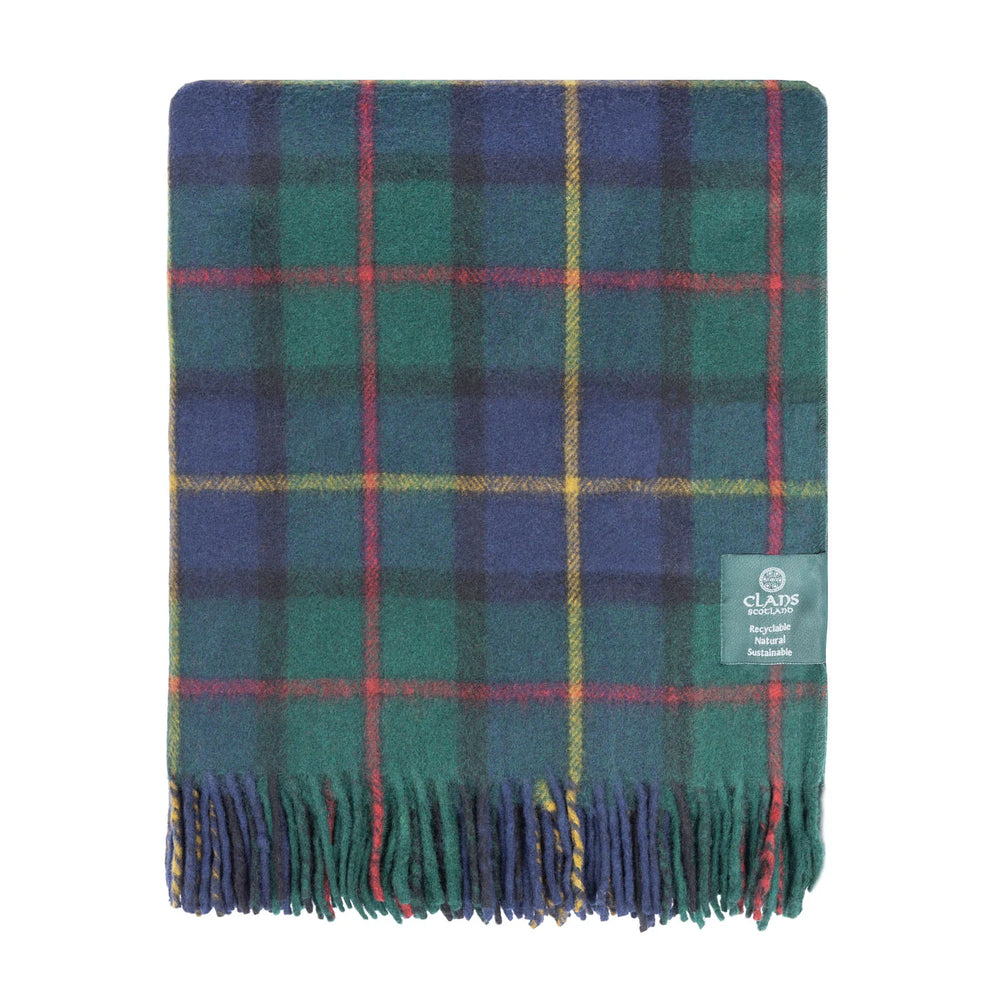 MacLeod Highland Wool Blend Tartan Blanket