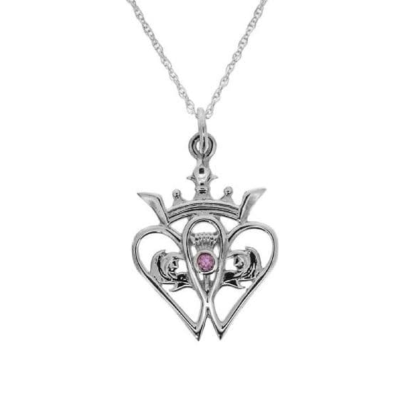 Scottish Luckenbooth Pendant with Amethyst