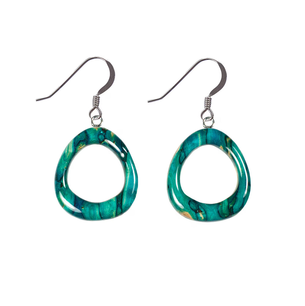 Heathergem Rounded Triangle Drop Earrings