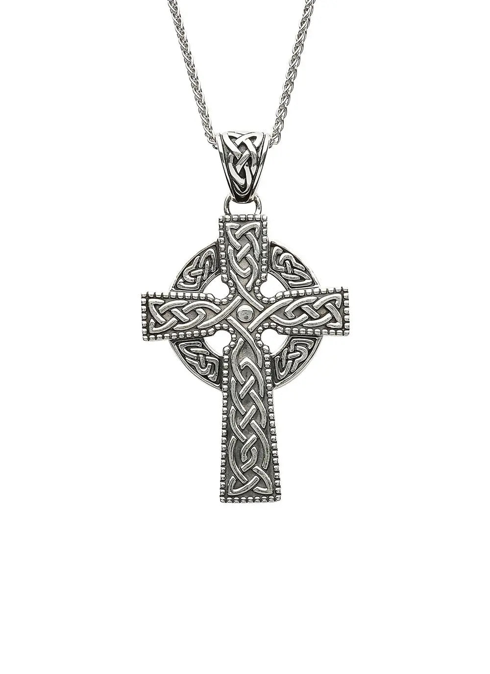 Sterling Silver Large Celtic Cross Pendant