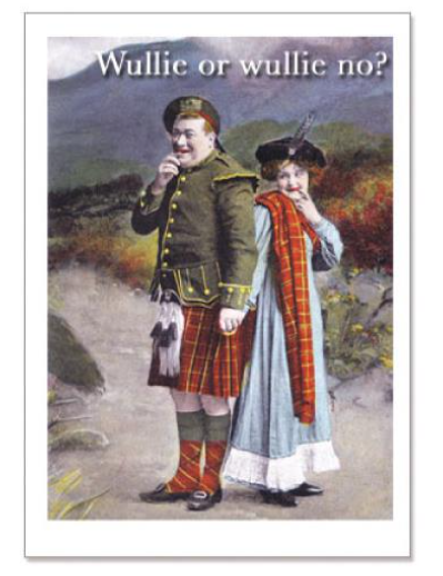 Couthie Card - "Wullie or wullie no..."