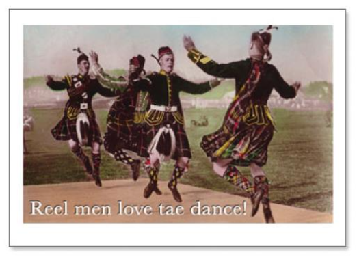 Couthie Card - "Reel men love tae..."