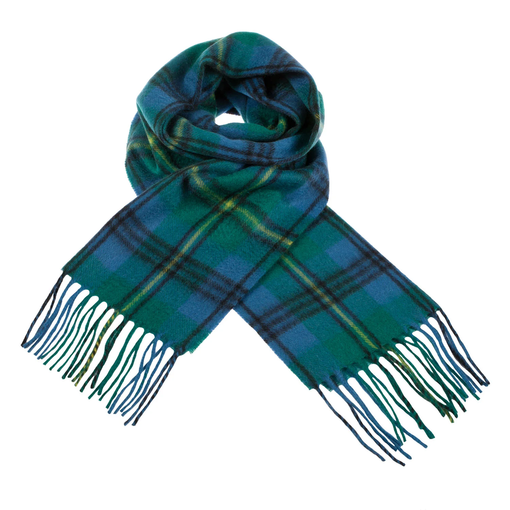 Lambswool Scottish Tartan Clan Scarf: FORBES-MACDONALD