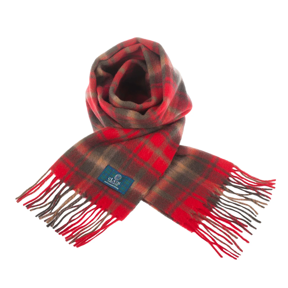 Lambswool Scottish Tartan Clan Scarf: MACDONNELL-MARSHALL