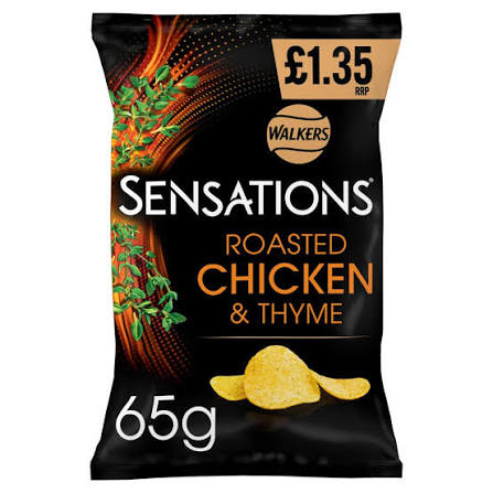 Walker's Sensations Roasted Chicken & Thyme 65g