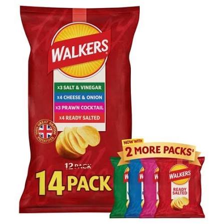 Walker's Variety Crisps 14 Pack