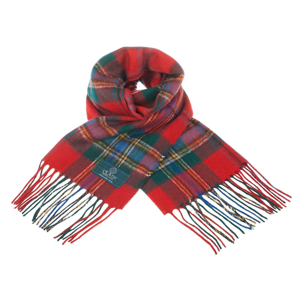 Lambswool Scottish Tartan Clan Scarf: MACDONNELL-MARSHALL