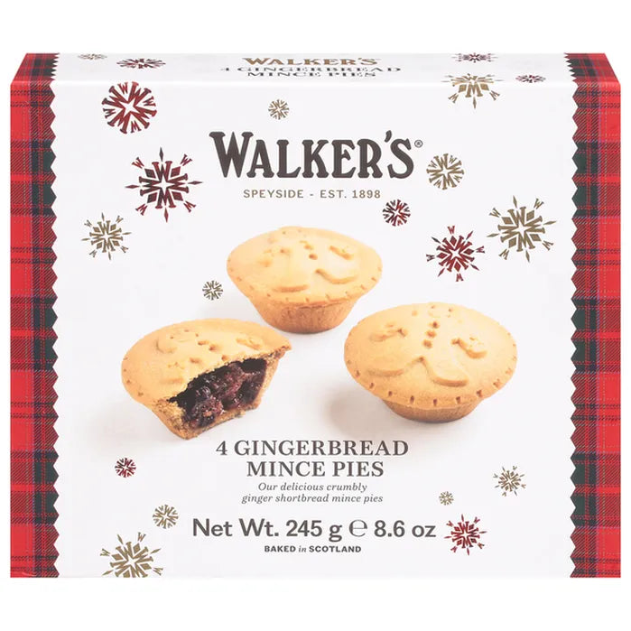 Walker's Gingerbread Mince Pies 4 Pack