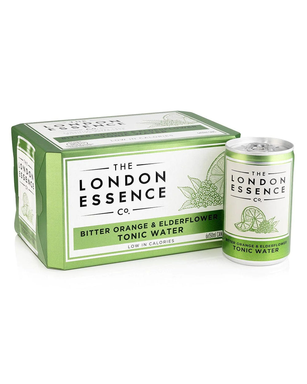 London Essence Orange and Elderflower Tonic Water 6 Pack (6x150ml)