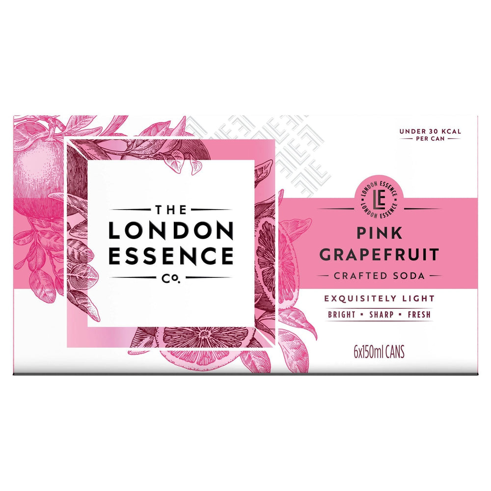 London Essence Pink Grapefruit Crafted Soda 6 Pack (6x150ml)