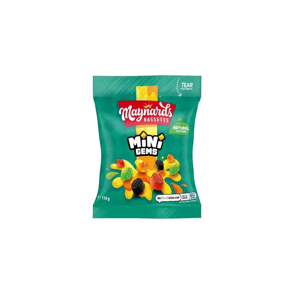 Maynards Bassetts Mini Gems 110g