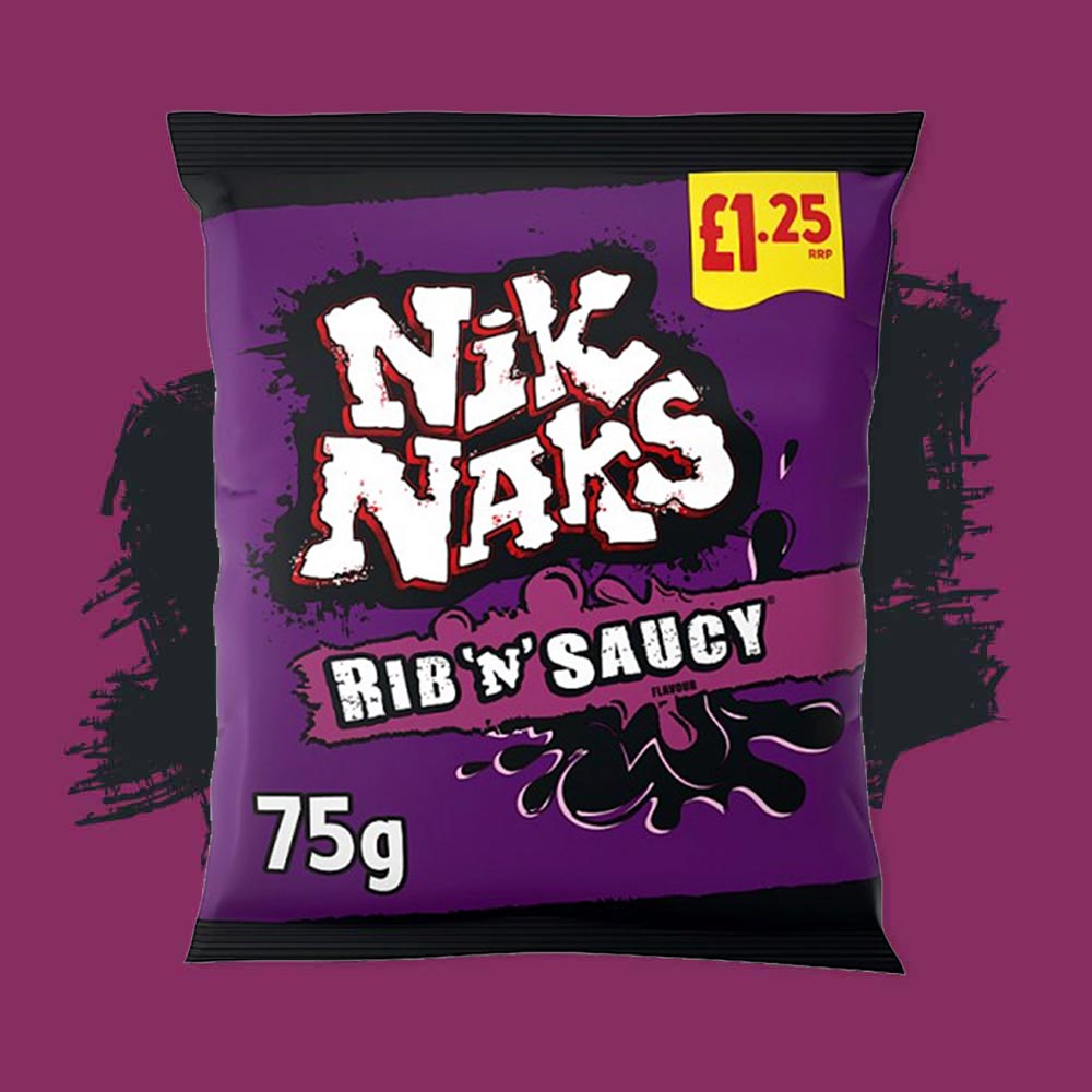Nik Naks Rib N' Saucy 75g