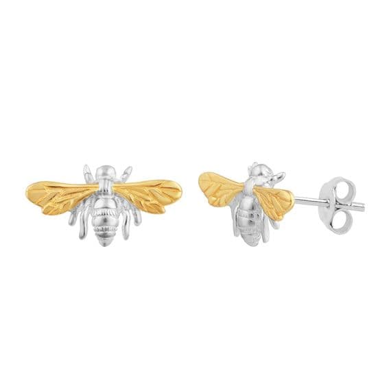 Outlander Inspired Bee Earrings Two Tone