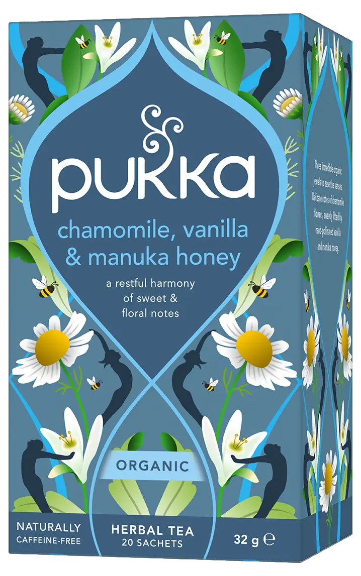 Pukka Organic Tea Chamomile, Vanilla & Munuka Honey 20 TeaBags