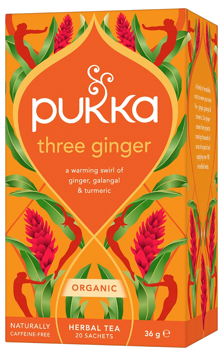 Pukka Organic Tea Three Ginger 20 TeaBags