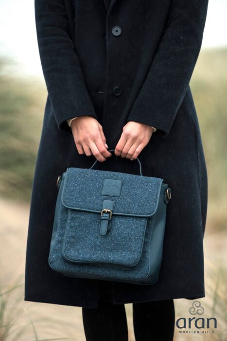 Kerry Tweed Satchel Bag - Midnight Blue