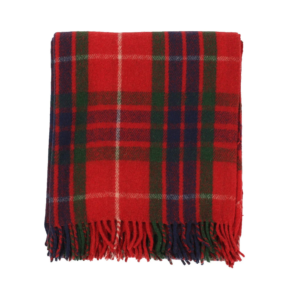 Fraser Red Tartan Blanket