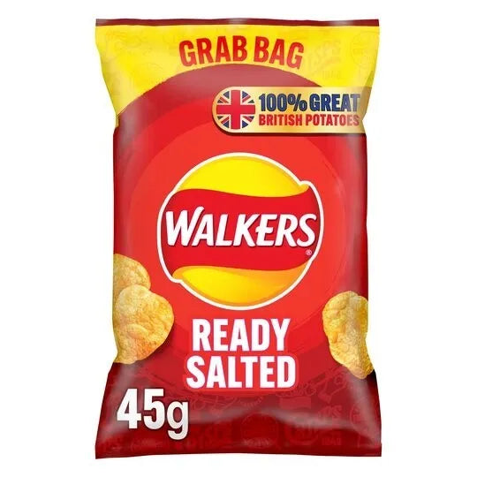 Walker's Ready Salted Crisps 45g