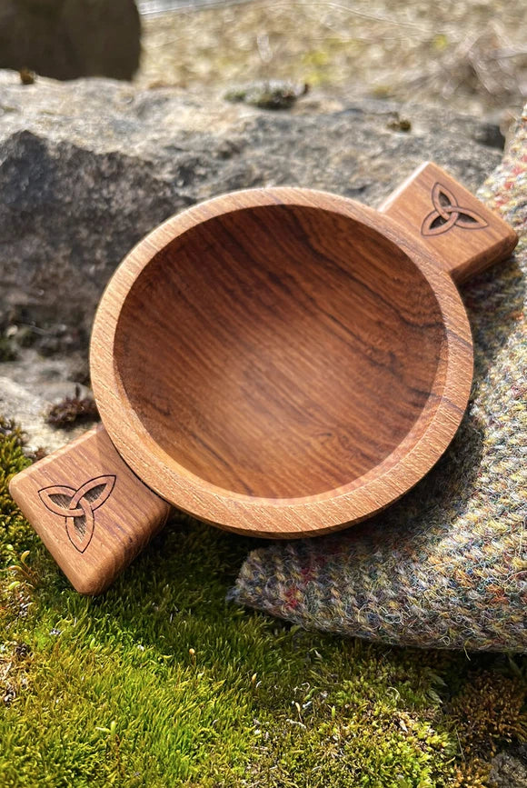 2.5" Celtic Wooden Quaich