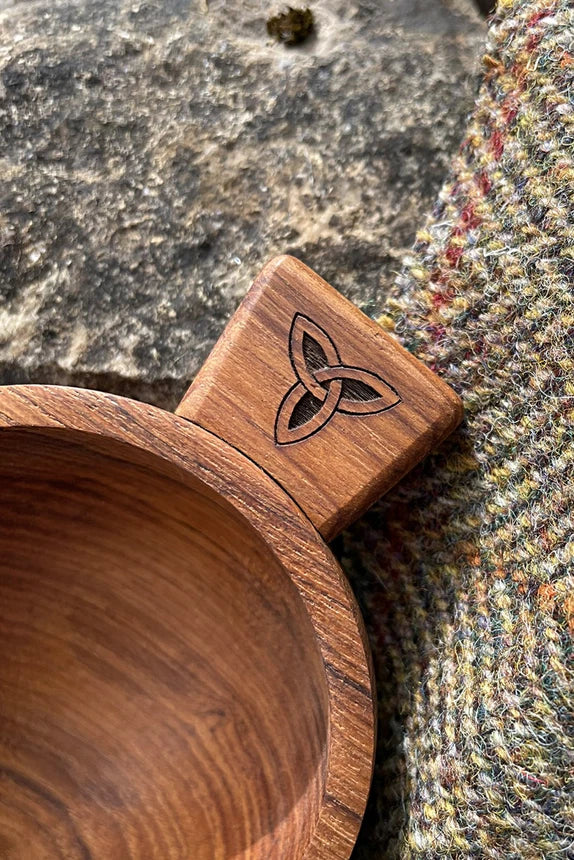 2.5" Celtic Wooden Quaich