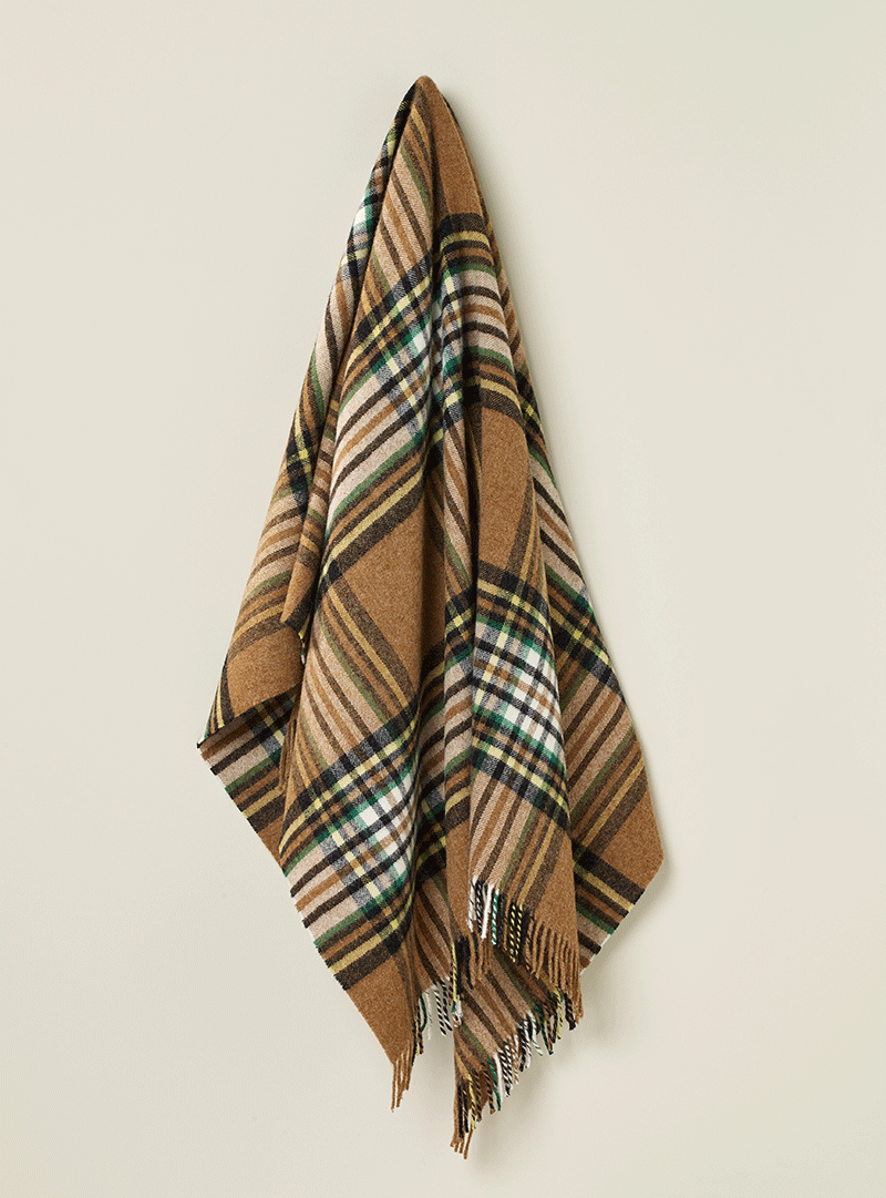 St Ives Camel Wool Blanket