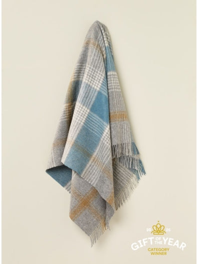 British Wool Classic Check - Teal