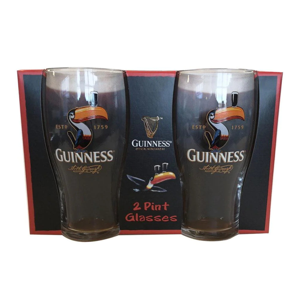 Guinness Toucan Pint Glass 2 Pack