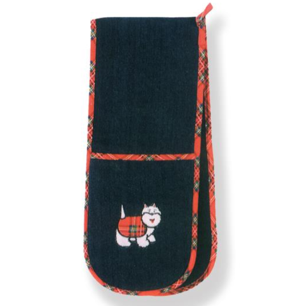 Tartan Terrier Double Oven Glove