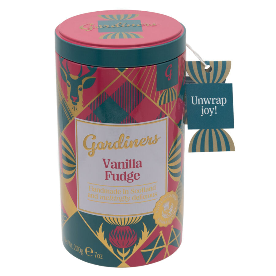 Gardiner's Vanilla Fudge Tartan Tin 200g