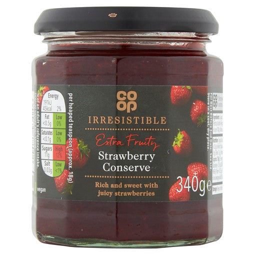 Co Op Strawberry Conserve 340g