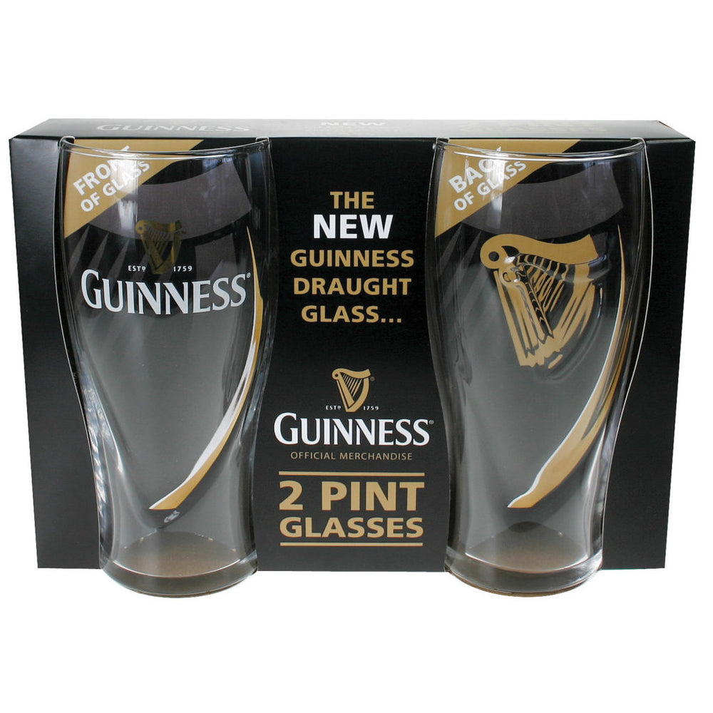 2 Pack Guinness Embossed Pint