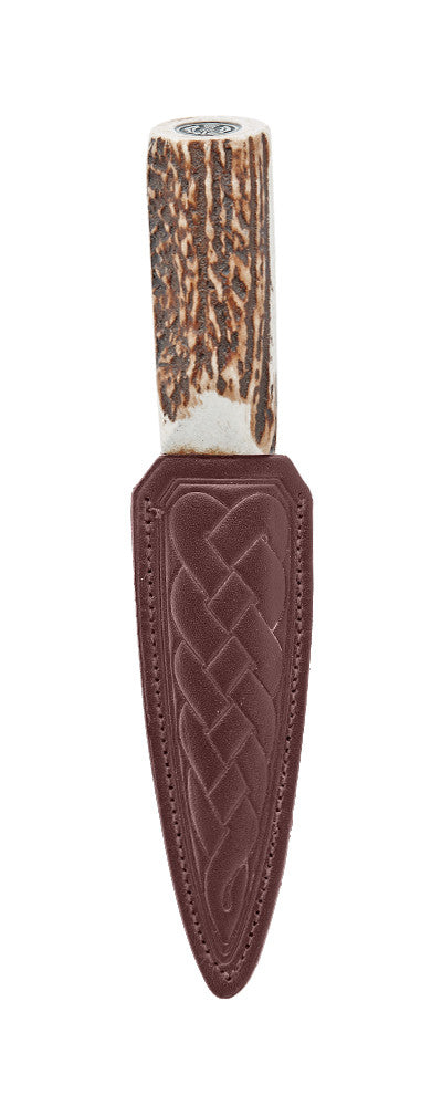 Imitation Stag Daywear Sgian Dubh With Thistle