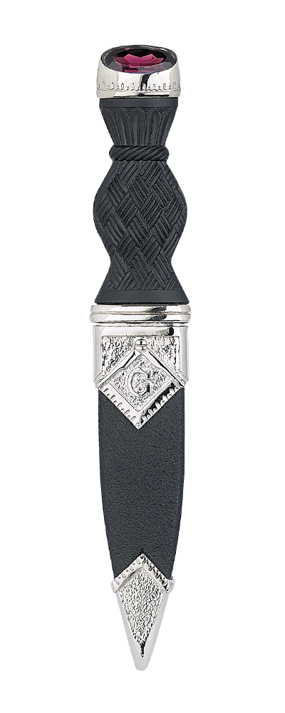 Masonic Sgian Dubh With Stone Top