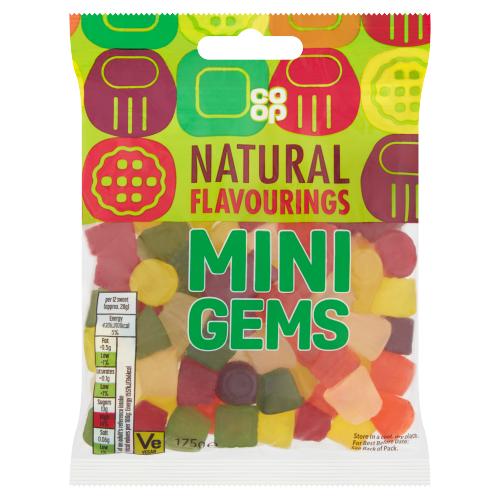 Co Op Mini Gems 175g