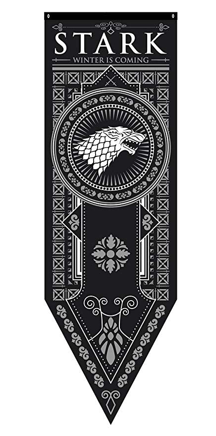 Game of Thrones Stark Black Tournament Banner