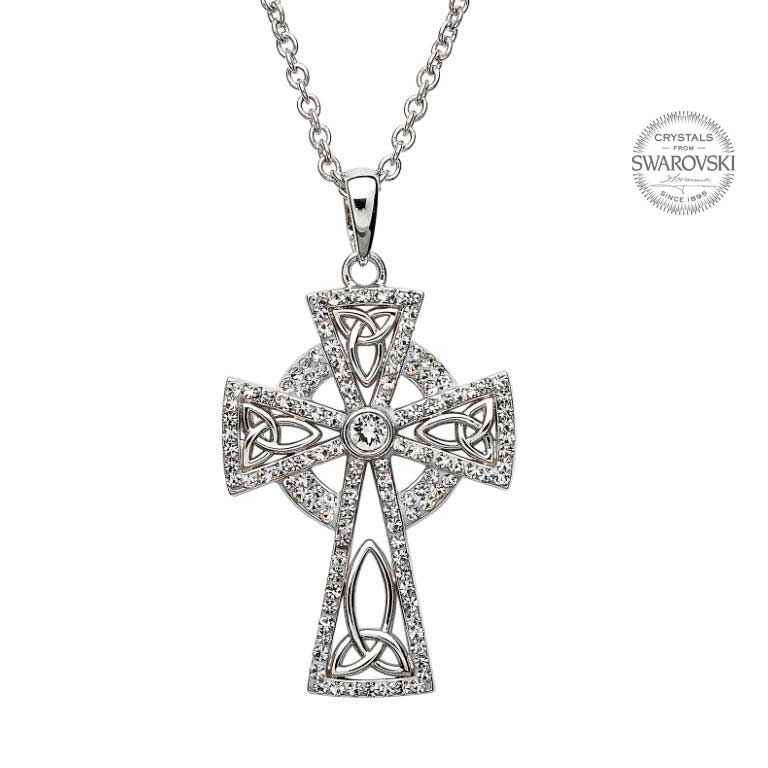 Celtic Trinity Cross Embellished With Crystals