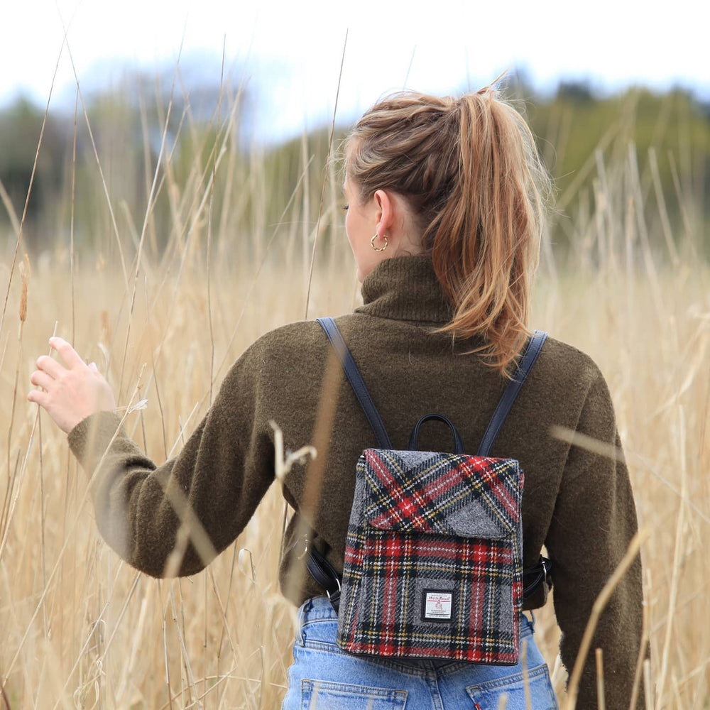harris tweed mini backpack Harris Tweed 'Tummel' Mini Backpack — The Scottish and Irish Store