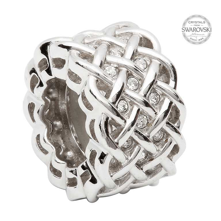 Silver Celtic Intricate Knot Bead