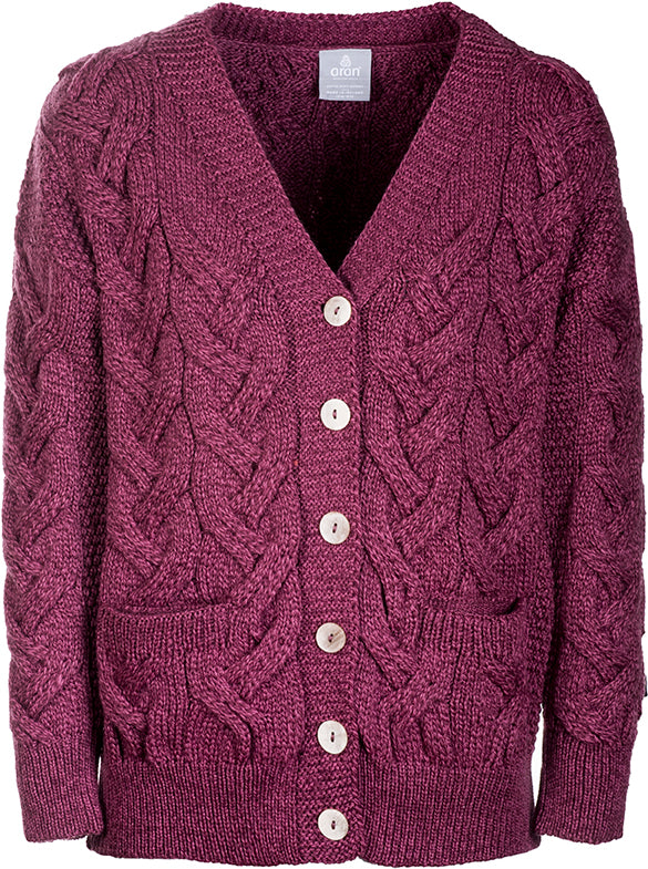 Super Soft Merino Wool Chunky Cable Knit Cardigan