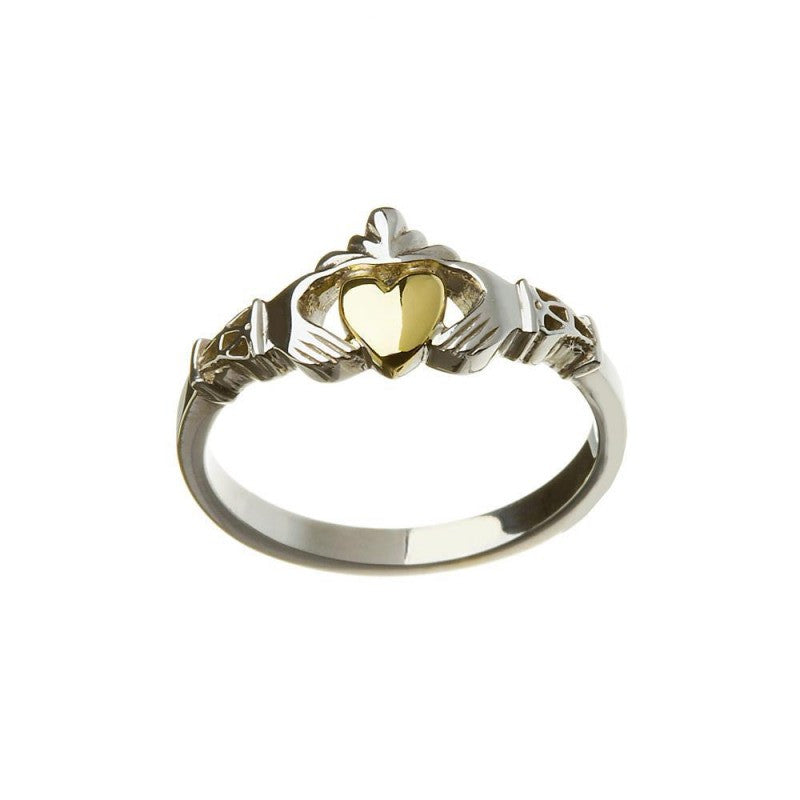 New York Claddagh with 10K Gold Heart