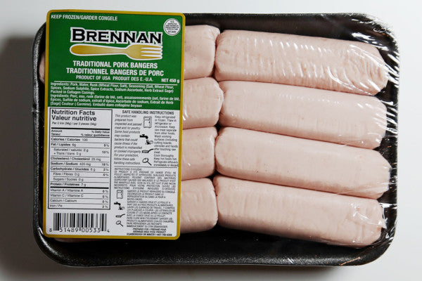 Brennan's Uncooked Traditional Irish Pork Bangers