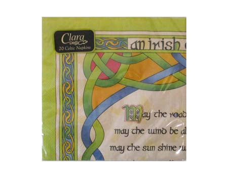 Irish Blessing Napkins 20pk - Irish Weave