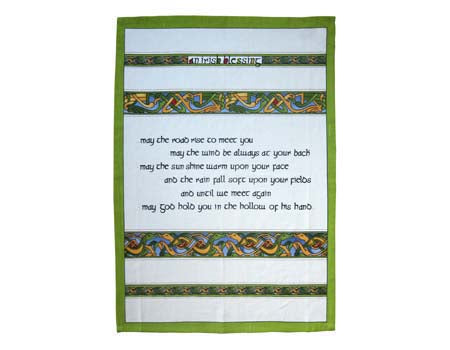 Irish Blessing - Irish Weave Tea Towel