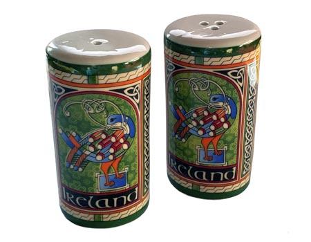 Celtic Peacock Salt and Pepper Set