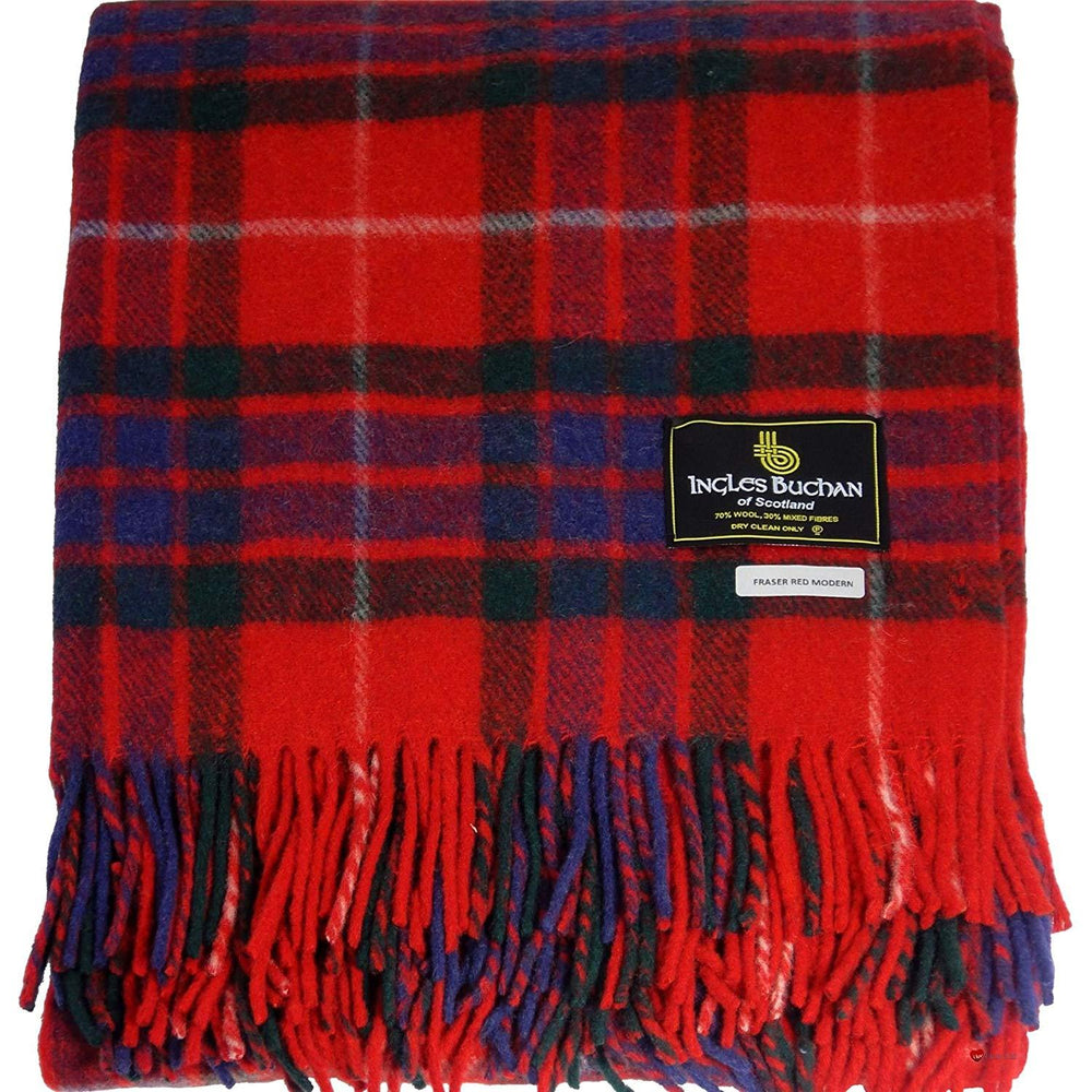 Fraser Red Tartan Blanket