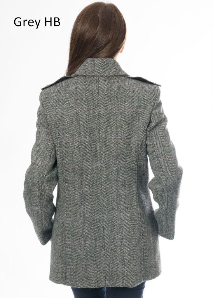Ladies Double Breasted Tweed Coat
