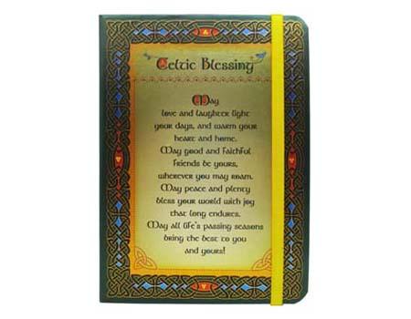 Celtic Blessing Foil Notebook 18cm